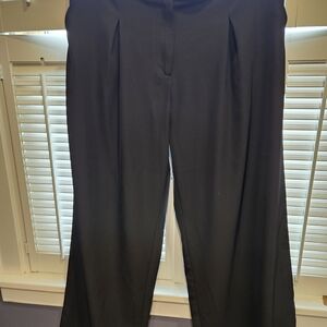 Sophisticated Black Wide Leg Women's Pants